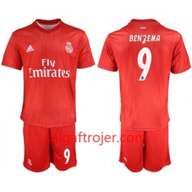 Real Madrid Fodboldtrøjer Benzema 9 Børn 3. sæt 2018/19 Kort ærmer